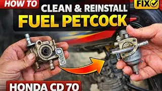 How to Clean & Reinstall Fuel Petcock | Honda CD 70 Bike Repair&rdquo;