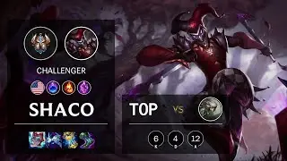 Shaco Top vs Camille - NA Challenger Patch 11.15
