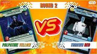 PALPATINE CUNNING VS TRAWN AGGRESSION FORCE (ROUND 2) | IRL Locals Gameplay | Star Wars Unlimited
