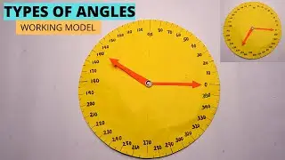 Math working model | Types of angles working model | Math model school project | Exhibition Model