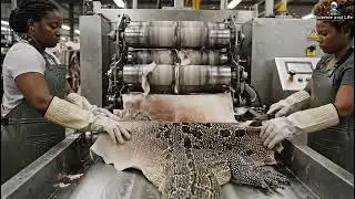 Inside a Lizard Leather Factory