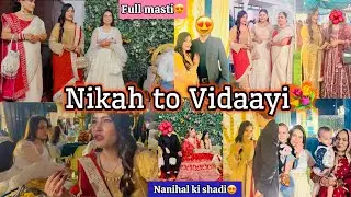 Ammi ke Ghar🏠 jakar Attend ki Nanihal ki Shadi😍Cousin Sis Nikah to Vidayi moments💐 #shorts 