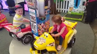 COGAN crazy speedway coin operated kids ride arcade fairground @ BUTLINS SKEGNESS