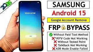 Samsung FRP Unlock Android 15 (2026) | Remove Google Account Without Paid Tool | Samsung Frp Bypass