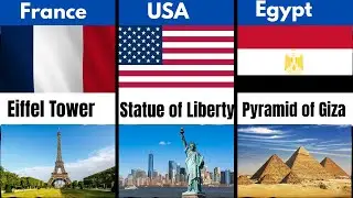 Landmarks from different countries 