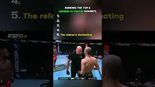 Ranking The Best Referee vs Fighter Moments #ranking #shorts #ufc #boxing