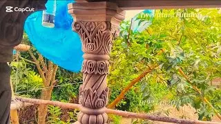 how to pillar design  Nagar style pillar #jweelranatutulraj #art #youtube বারান্দার পিলার ডিজাইন 