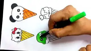 How to draw ice creams with triangular ruler /easydrawing #howtodraw #drawing @Craftsbyshaana