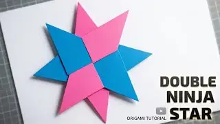 How to Make an Origami Double Ninja Star (Shuriken) - Easy DIY Tutorial