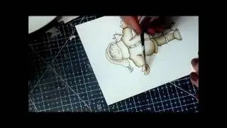 Distress Coloring Sepia
