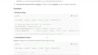 Explain Slice in Javascript
