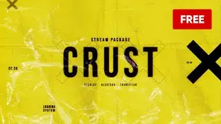 Crust &mdash; FREE Twitch Overlay and Alerts Stream Package for OBS - Download Now!