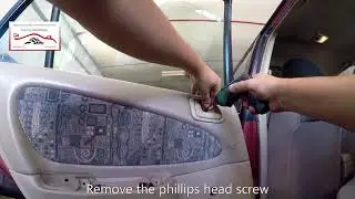 Toyota Corolla 1995–2002 rear door panel removal