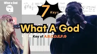 What A God -SEU WorshipㅣKey of A,B,C,D,E,F,G | Piano coverㅣPiano Tutorials