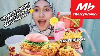 Review Marrybrown Salted Egg (New) Burger Pink Viralllll !!!! |MALAYSIA 🇲🇾