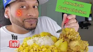 Jamaican Curry Chicken Mukbang | Curry Chicken , Jamaican Style Mukbang  #currychicken #mukbang #먹방,