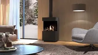 DRU Polo gas fire