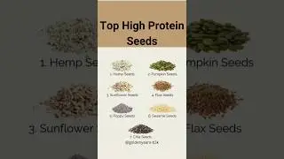 Best Protein-Rich Seeds for Muscle, Energy & Health#seeds#health#shorts#viral#trending#protein#yt