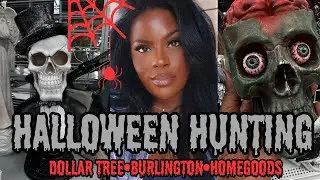 HALLOWEEN HUNTING• New Dollar Tree Items•Burlington•HomeGoods
