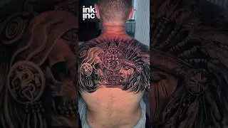 Skull, Warrior, and Aztec Calendar &ndash; Ultimate Backpiece #shorts