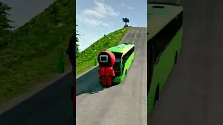 Crazy Bus Accident vs Squid Game Doll 🚨 | BeamNG Drive Crash Test