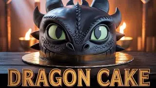 How To Train a Dragon Cake Tutorial | Toothless 3D Cake Design Step by Step | Kids  Cake Ideas