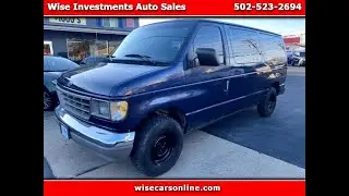 1995 Ford Club Wagon Used Sellersburg, IN Wise Investments Auto Sales