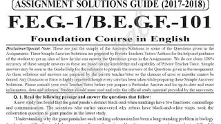 IGNOU FEG-01/BEGF-101 solved assignment 2017-18