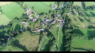 Rosedale Abbey & Ironstone Kilns  By Air