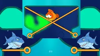 Save the fish / pull the pin level save fish game pull the pin android game / mobile game