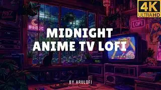Midnight Anime TV 📺 | Cozy 90s Tokyo City Pop LoFi
