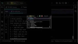 Python To Do List App Using Class & Dictionary | Mini Project #shorts  #coding #python #programming