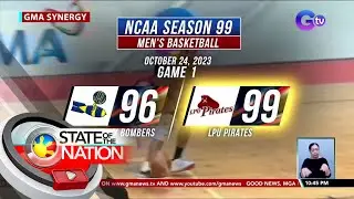 LPU Pirates, tinalo ang JRU Heavy Bombers sa score na 99-96 | SONA