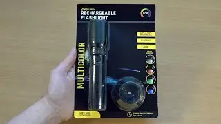 Geweldige Kwaliteit Rechargeable RGB LED Flashlight !