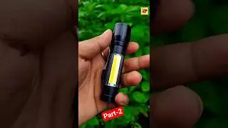 USB Mini Zoomable Torch Light | Led Flashlight Rechargeable |#review #minilight #ledlights #tech #yt