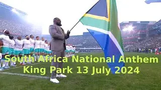Springboks vs Ireland - South Africa National Anthem - King Park 13 July 2024
