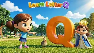 تعليم حرف Q للأطفال | برنامج النطق الحروف الإنجليزي  |Learn English letters / #رسوم_متحركة/عالم دنا