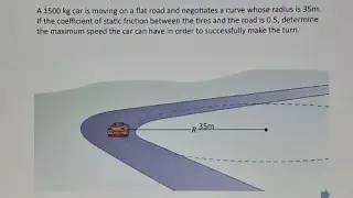 Circula motion | centripetal force and static friction  | finding maximum velocity