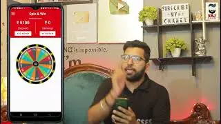 Spin and win, use My Referral Code to signup and earn Rs. 100 - hfnm23 into Spin & Winlick on the