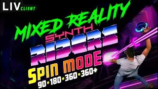 Synth Riders SPIN MODE VR in Mixed Reality