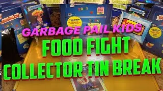 2021 Garbage Pail Kids Food Fight Collector Tin Box Break Auto Hit