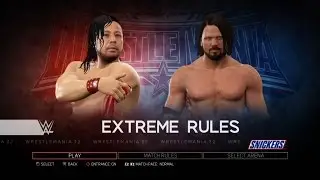 WWE 2K17 PS3 - AJ Styles VS Shinsuke Nakamura