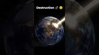 Watch Earth Burn: The Ultimate Collision 🌍🔥 #PlanetDestruction #moon #earth #solarsystem