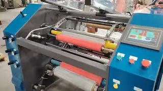 Ultimate Demo: Fully Automatic Stretch Film/Cling Wrap Rewinding Machine in Action#rewinder