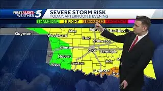 TIMELINE: Large hail and tornadoes possible over three-day storm stretch in Oklahoma