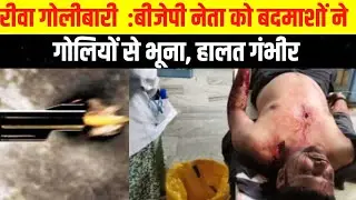 Rewa में गोलीबारी :बीजेपी नेता को बदमाशों ने गोलियों से किया छलनी, अस्पताल में भर्ती
