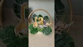 Centro de mesa tematica Safari #decora #fiesta #decoracion #tutorial #mesa #diy