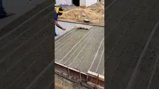 Pcc road top finishing technique #construction #shorts #civilengineering