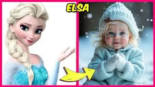 ☃️👼Frozen Movie Characters As Babies in Real Life + Voice Quiz + their Favorites! | Elsa, Anna, Olaf
