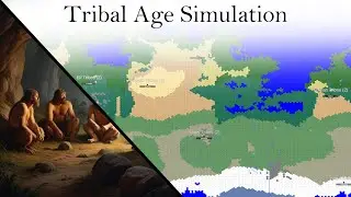 Early Tribal Ages Simulation - Fantasy World Simulatoris Timelapse